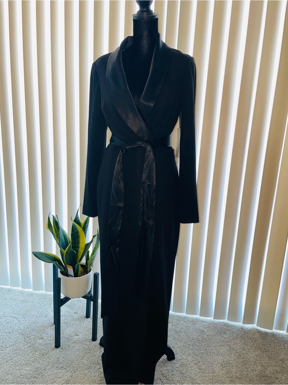 Eliza J Tuxedo Black Long Sleeves Dress *NEW*